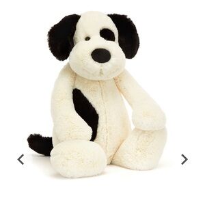 Jellycat Bashful Black & Cream Puppy Plush Stuffed Animals 🐶